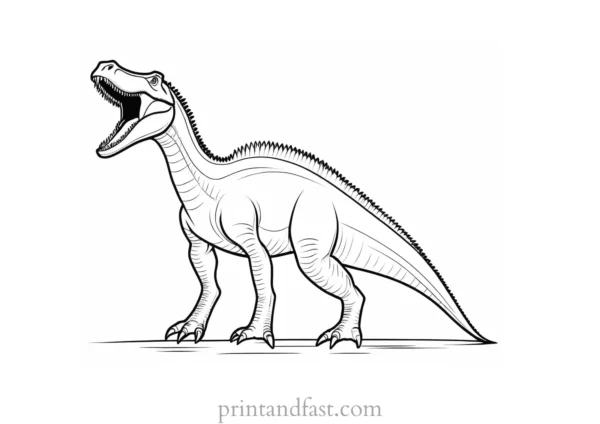 spinosaurus coloring page free