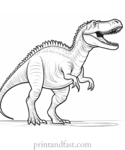 spinosaurus coloring page fun