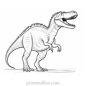 spinosaurus coloring page fun