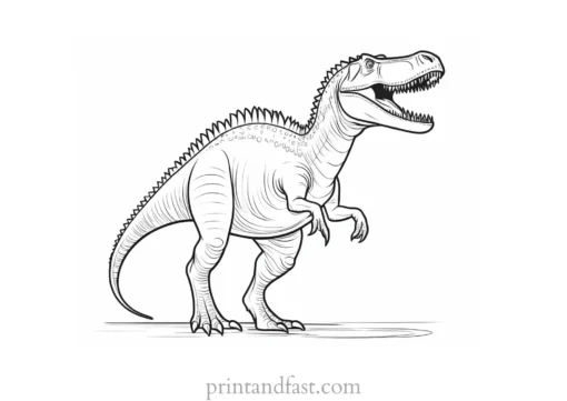 spinosaurus coloring page fun