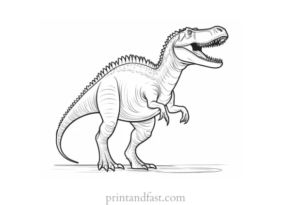 spinosaurus coloring page fun