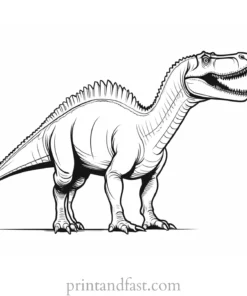 spinosaurus coloring page large