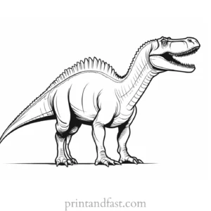 spinosaurus coloring page large