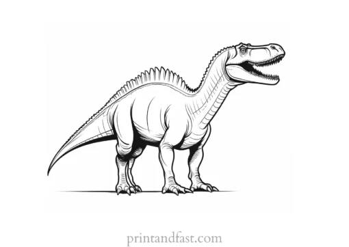 spinosaurus coloring page large