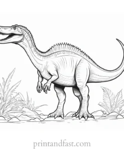 spinosaurus coloring page online