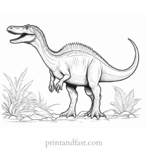 spinosaurus coloring page online