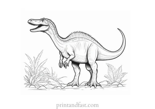 spinosaurus coloring page online