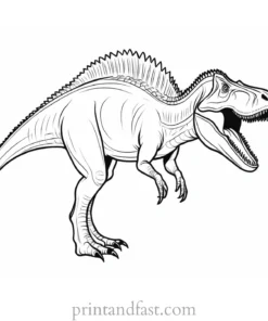 spinosaurus coloring page realistic