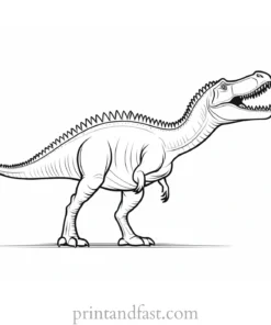 spinosaurus coloring page template