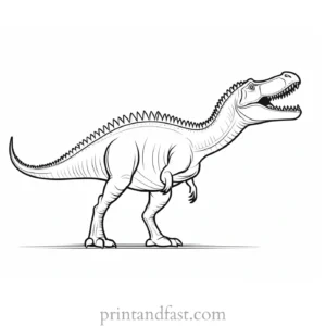 spinosaurus coloring page template