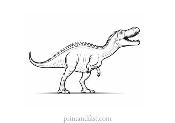 spinosaurus coloring page template