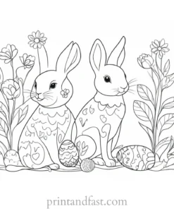 spring coloring page Easter