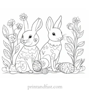 spring coloring page Easter