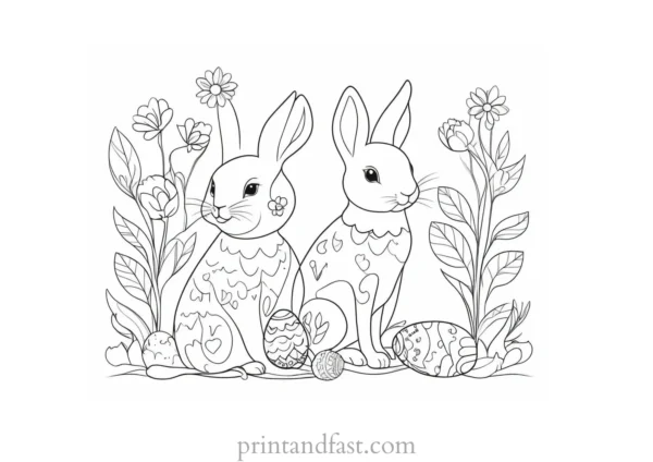 spring coloring page Easter