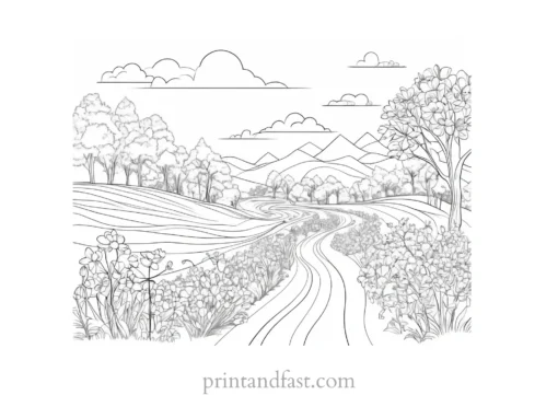 spring coloring page free