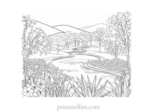 spring coloring page online