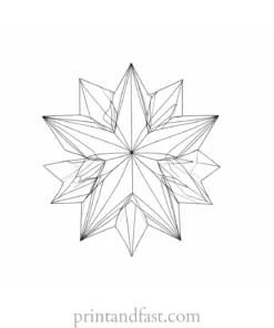 star coloring page black and white