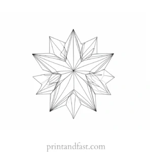 star coloring page black and white