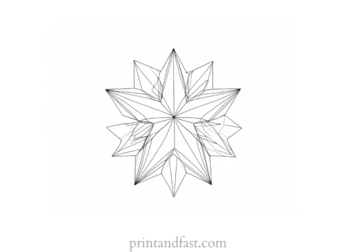 star coloring page black and white