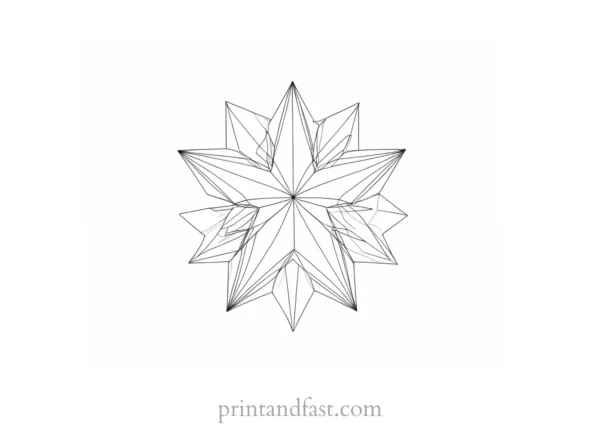 star coloring page black and white