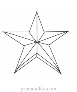 star coloring page design