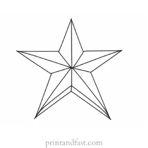 star coloring page design