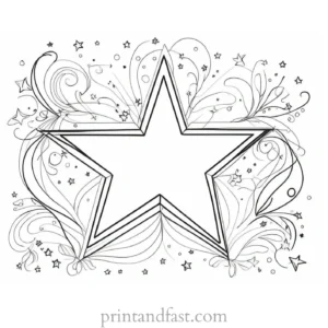 star coloring page doodle