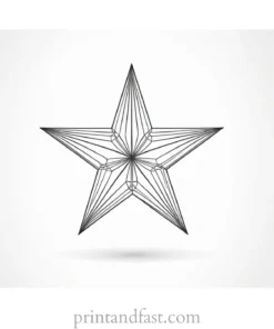 star coloring page free