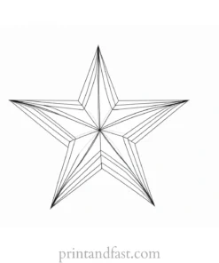 star coloring page graphic