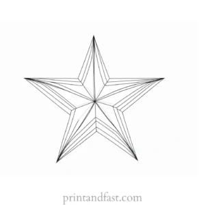 star coloring page graphic