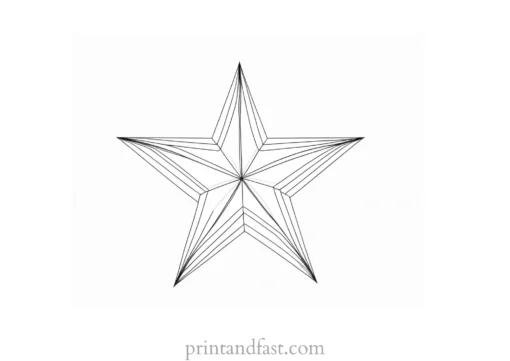 star coloring page graphic