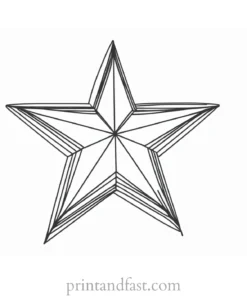 star coloring page illustration