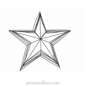 star coloring page illustration