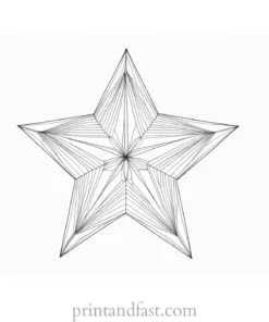 star coloring page intricate