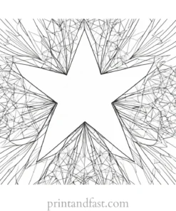 star coloring page pattern 1