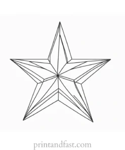 star coloring page preschool