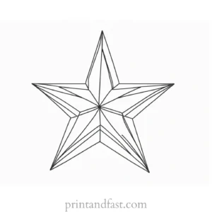 star coloring page preschool