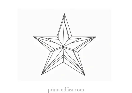 star coloring page preschool