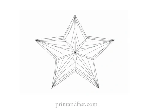 star coloring page template