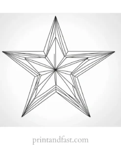 star coloring page worksheet