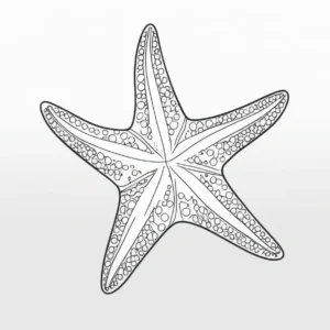 starfish fish coloring page