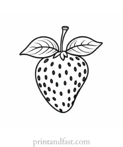 strawberry coloring page online