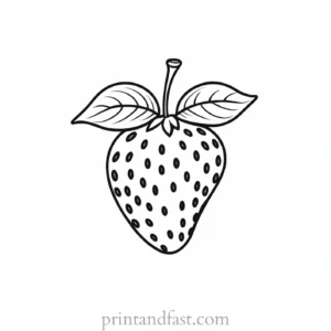 strawberry coloring page online