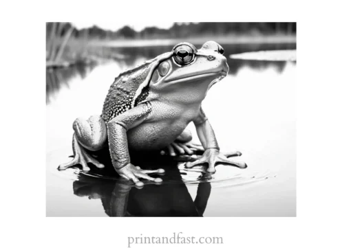 swamp frog coloring page