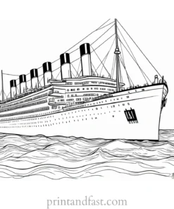 titanic coloring page online 1