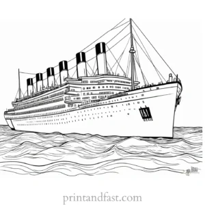 titanic coloring page online 1