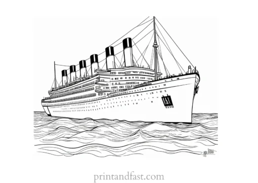 titanic coloring page online 1