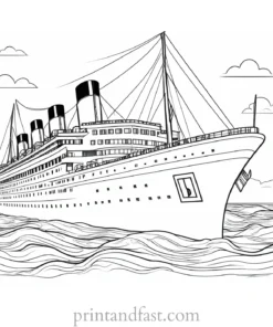 titanic coloring page printable 1