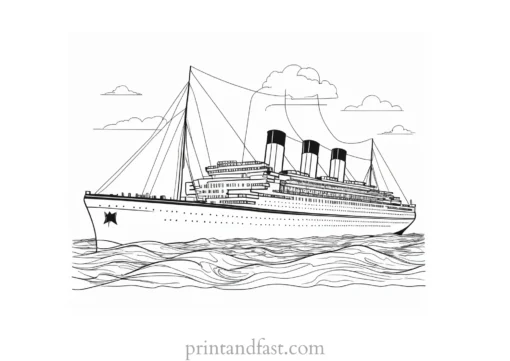 titanic coloring page with quotes 1