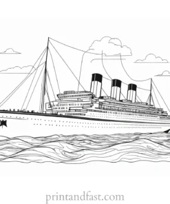 titanic coloring page with quotes